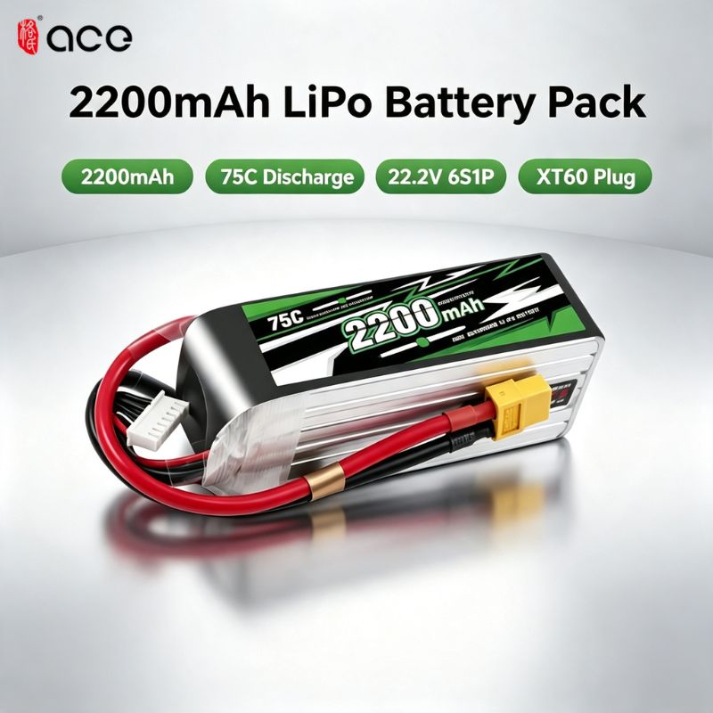 Drone Battery Lipo - بطارية ليثيوم بوليمر جديدة Gens ACE