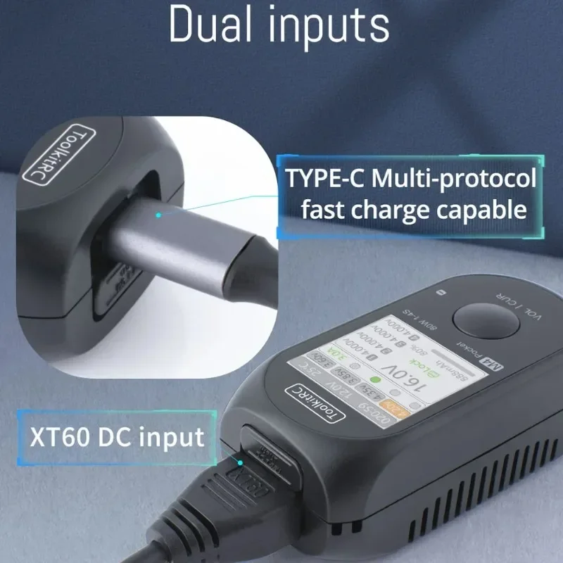 شاحن ToolkitRC M4 Pocket صغير  - مراجعة Drone Battery 4S وسعره