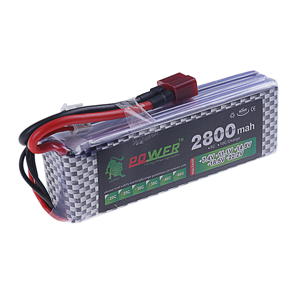 2800mAh 3S 11.1V 40C FPV الطائ - مراجعة Drone Battery Lipo وسعره